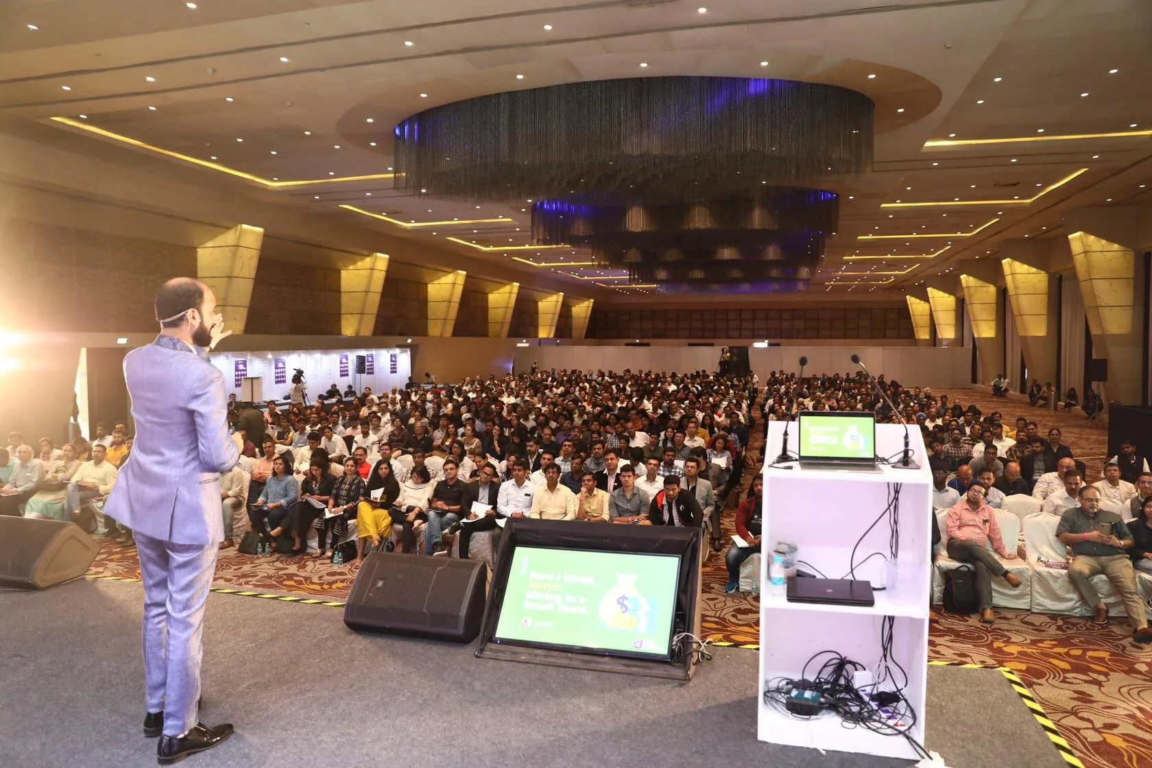 Kulwant Nagi speaking at an event